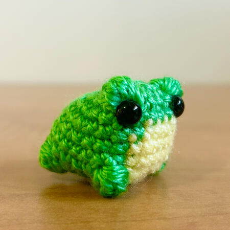 Green Yellow Mini Frog