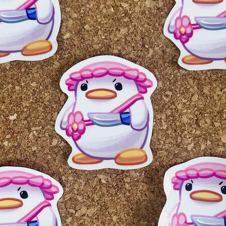 Duck Knife Sticker